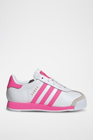 Chaussures de football en cuir Samoa - Blanc