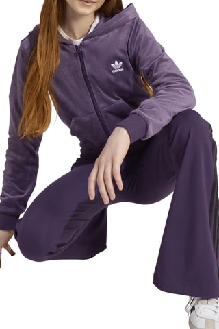 Sweat à capuche en velours - Violet