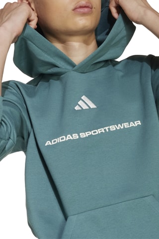 Sweat à capuche Slogan - Vert