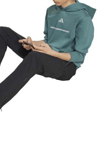 Sweat à capuche Slogan - Vert