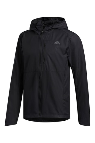 Coupe-vent de running Own the Run Hooded Wind - Noir