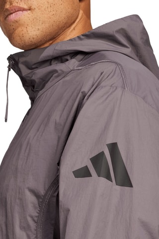 Coupe-vent à capuche City Escape - Gris foncé et anthracite