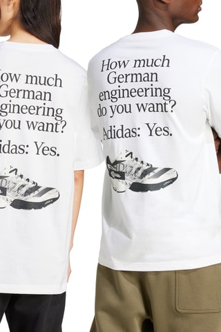 T-shirt German engineering - Blanc et noir