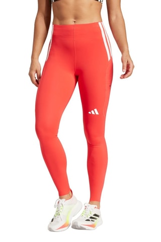 Legging de running taille haute Adizero - Rouge
