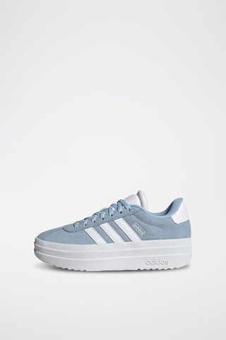 Baskets plateformes en cuir VL Court Bold - Gris clair