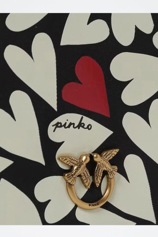 Kalfsleren Handtas Love Berry H3 - Zwart