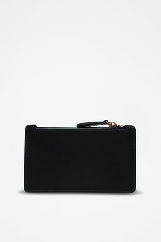 Porta-cartões de couro Airone - Preto