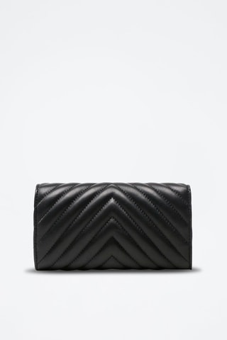 Schapenleren Clutch Zwart