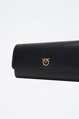 Carteira em couro Love Tiny Birds - Preto