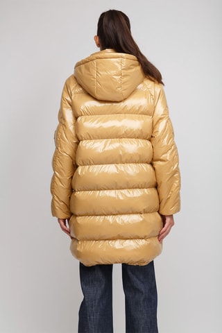 Lange Gewatteerde Jas Imbottito - Camel
