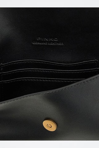 Pochete em couro de vitelo - Preto