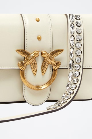 Mala a tiracolo de couro - Branco