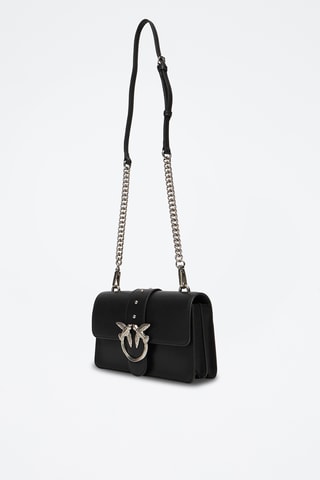 Mala a tiracolo de couro - Preto