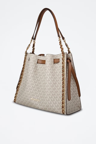 Handtas - Ecru en Taupe