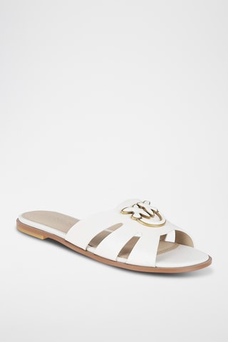 Kalfsleren Muiltjes - Wit