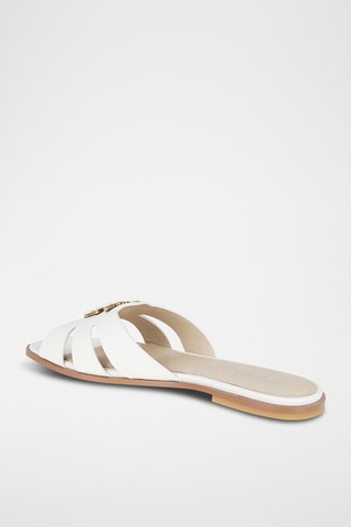 Kalfsleren Muiltjes - Wit