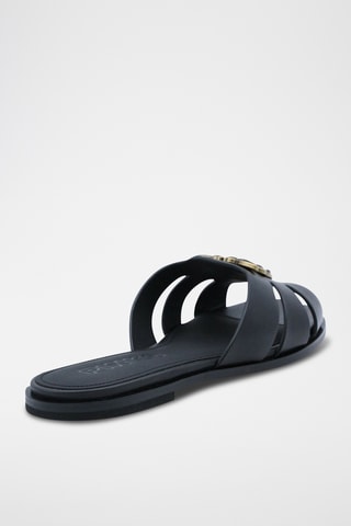 Kalfsleren Muiltjes - Zwart