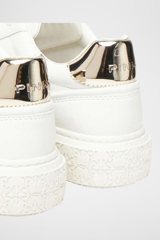 Kalfsleren Platform Sneakers - Wit