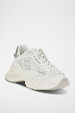 Kalfsleren Platform Sneakers - Wit