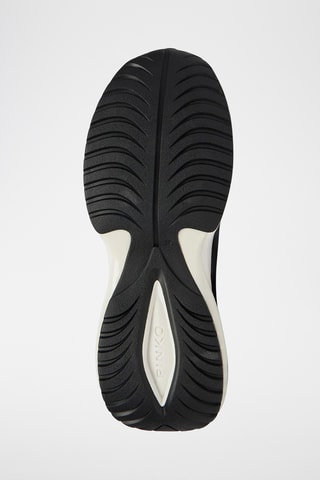 Kalfsleren Platform Sneakers - Zwart