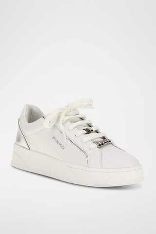 Leren Platform Sneakers - Wit
