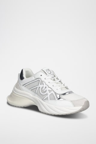 Leren Platform Sneakers - Wit