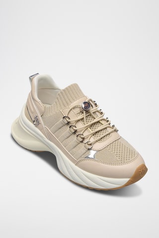 Platform Sneakers - Beige