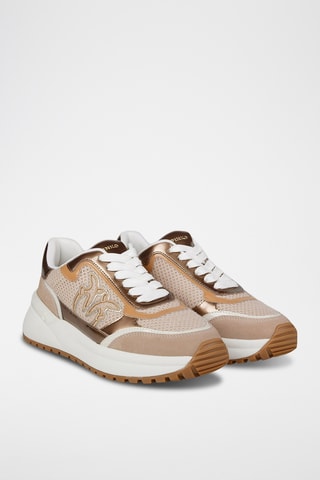 Leren Sneakers - Poederroze