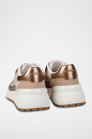 Leren Sneakers - Poederroze