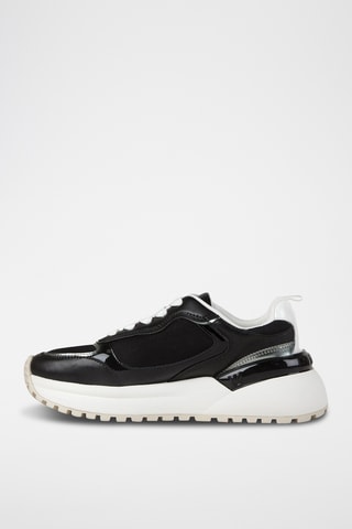 Kalfsleren Sneakers - Zwart