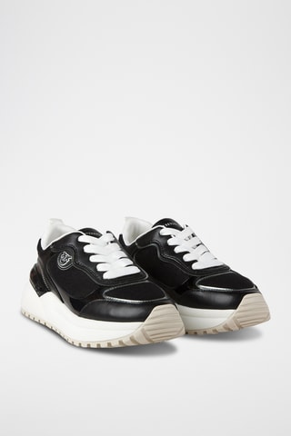 Kalfsleren Sneakers - Zwart