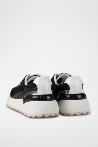 Kalfsleren Sneakers - Zwart