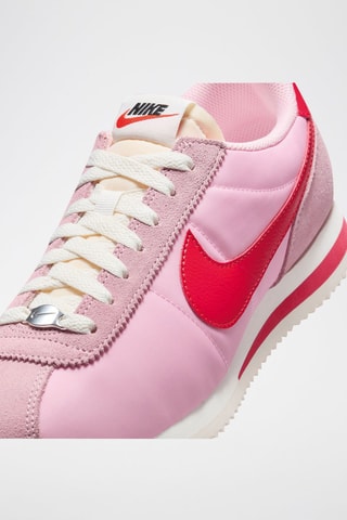 Nike Cortez Textile - Rose poudré et rouge