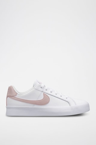 Nike Court Royale AC en cuir - Blanc et rose