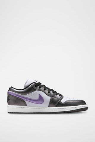 Air Jordan 1 Low en cuir - Blanc et noir