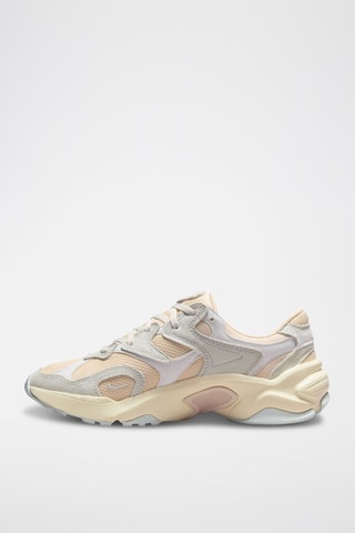 Nike AL8 en cuir - Gris clair et saumon