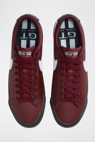 Nike SB Blazer Low Pro GT en cuir - Bordeaux
