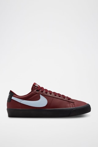 Nike SB Blazer Low Pro GT en cuir - Bordeaux