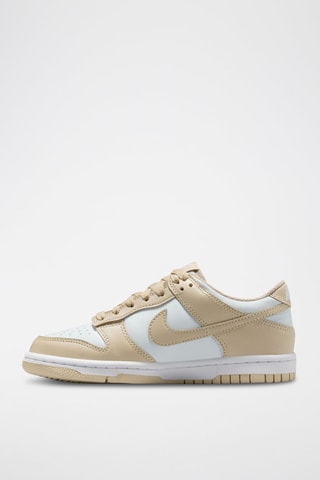 Nike Dunk Low en cuir - Marron clair