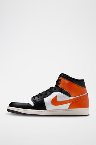 Air Jordan 1 en cuir - Blanc et orange