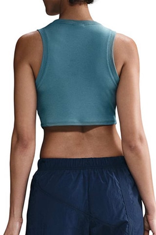 Débardeur court Nike Sportswear Chill Knit - Bleu canard