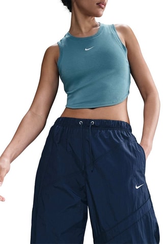 Débardeur court Nike Sportswear Chill Knit - Bleu canard