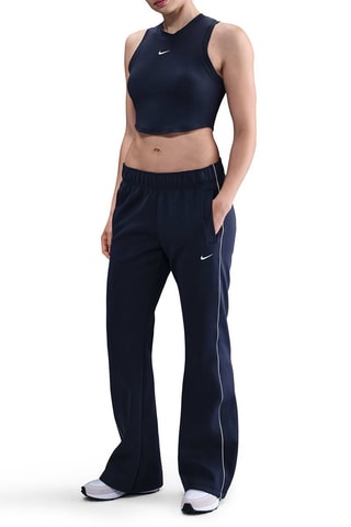 Débardeur court Nike Sportswear Chill Knit - Bleu marine