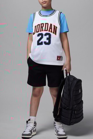 Débardeur de basketball - Blanc rouge