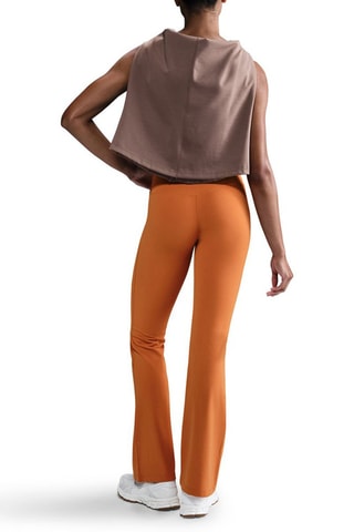 Pantalon flare d'entrainement taille haute - Orange - Nike