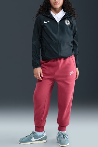 Pantalon polaire taille haute Sportswear Club - Rouge