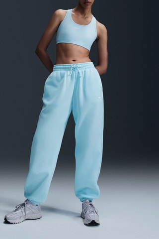 Pantalon polaire oversize taille haute - Turquoise - Nike