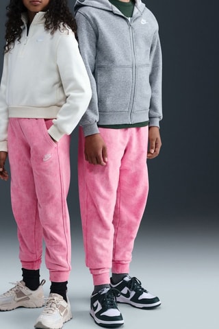 Pantalon polaire tie and dye Club - Rose