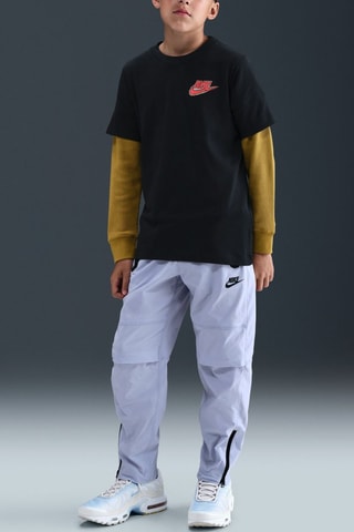 Pantalon polaire Nike Sportswear Tech Woven - Gris clair et noir