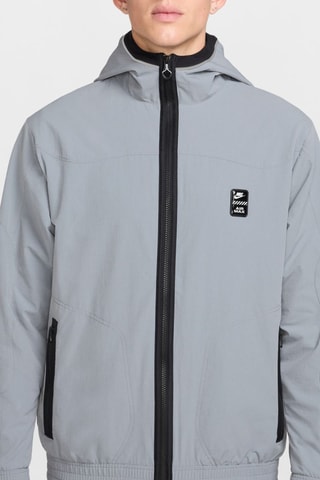 Coupe-vent à capuche - Gris clair